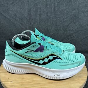Saucony Athletic Shoes in Teal and Black